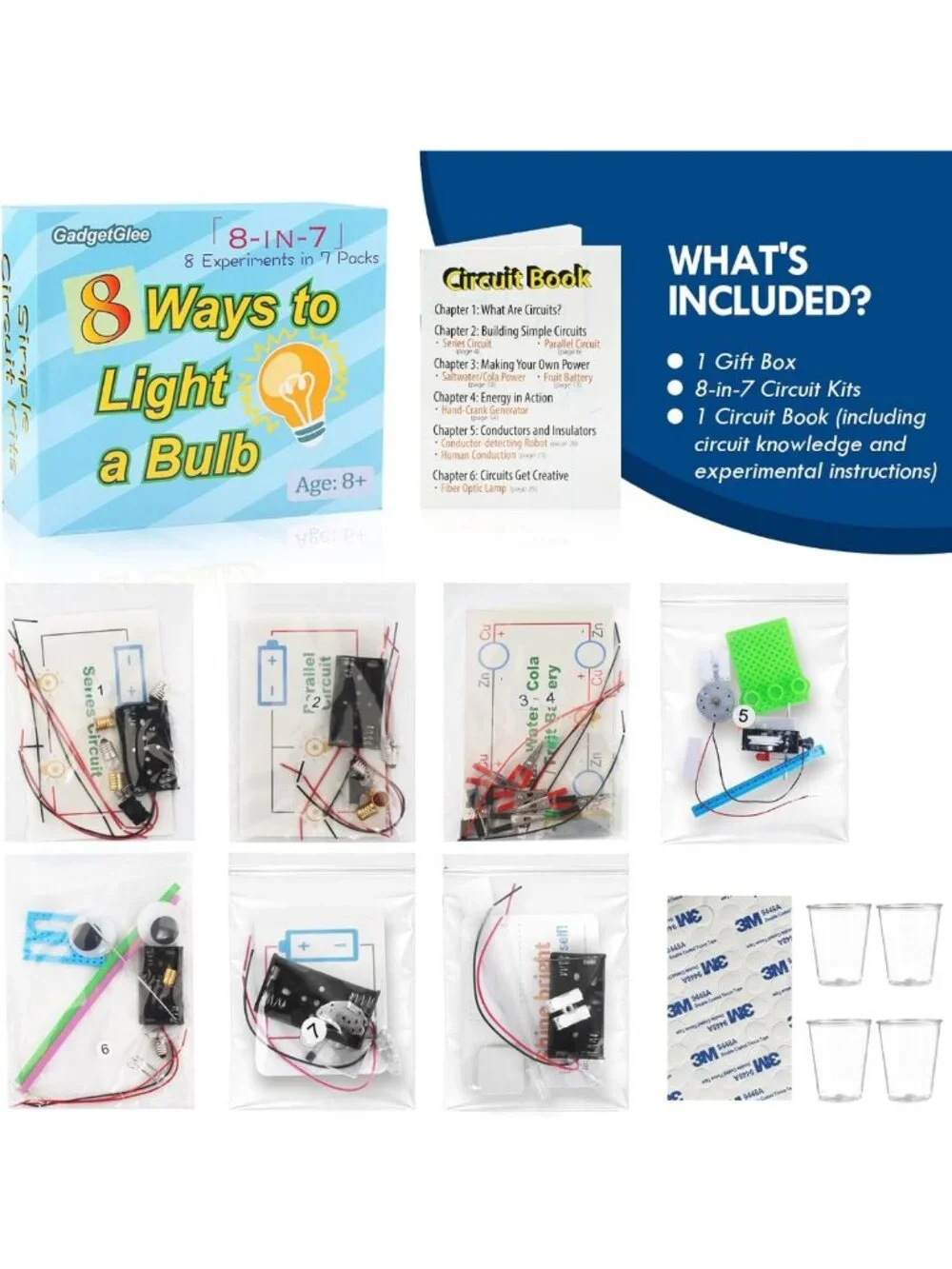 STEM Electric Circuit Kit for Kids & Teens | Fun Light Bulb Experiments